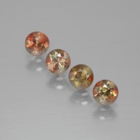 Pedras preciosas de Andaluzita Multicolorido natural de 1.31 ct, Corte Redondo, VS