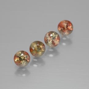 Pedras preciosas de Andaluzita Multicolorido natural de 1.31 ct, Corte Redondo, VS