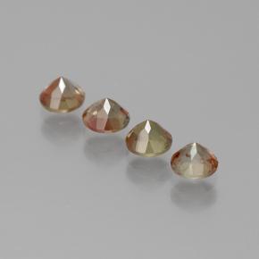 Pedras preciosas de Andaluzita Multicolorido natural de 1.31 ct, Corte Redondo, VS