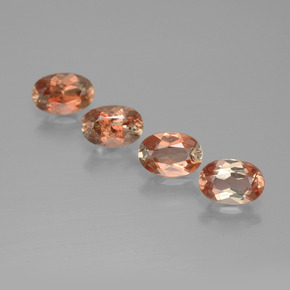 Pedras preciosas de andaluzita multicolorido natural de 2,02 ct, corte oval, VS