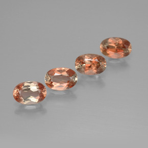 Pedras preciosas de andaluzita multicolorido natural de 2,02 ct, corte oval, VS