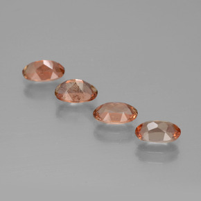 Pedras preciosas de andaluzita multicolorido natural de 2,02 ct, corte oval, VS