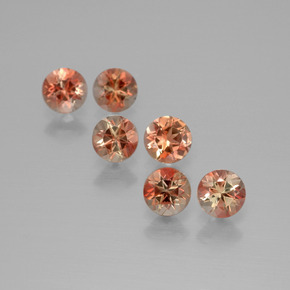 Pedras preciosas de andaluzita multicolorido natural de 1,67 ct, corte redondo, VS