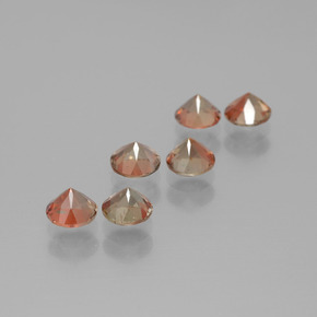 Pedras preciosas de andaluzita multicolorido natural de 1,67 ct, corte redondo, VS