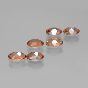 Pedras preciosas de andaluzita multicolorido natural de 2,58 ct, corte oval, VS