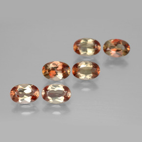 Pedras preciosas de andaluzita multicolorido natural de 2,69 ct, corte oval, VS