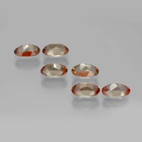 Pedras preciosas de andaluzita multicolorido natural de 2,69 ct, corte oval, VS