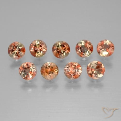 2.44ctw Natural Multicolorido Andaluzita, Redondo, VS