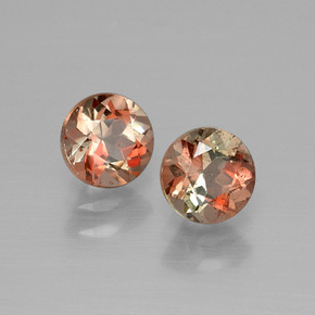 Pedras preciosas de Andaluzita Multicolorido natural de  ct, Corte Redondo, VS