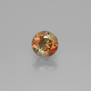 Andaluzita multicolorido natural 0,46ct, corte redondo, VS