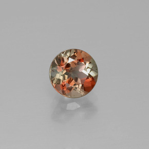 Andaluzita multicolorido natural 0,95ct, corte redondo, VS