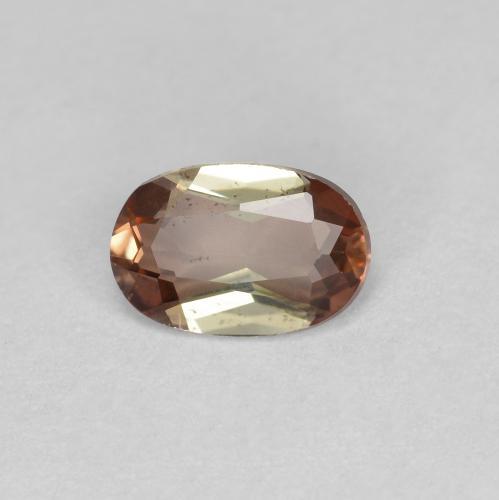 Andaluzita multicolorido natural 0,42ct, corte oval, VS