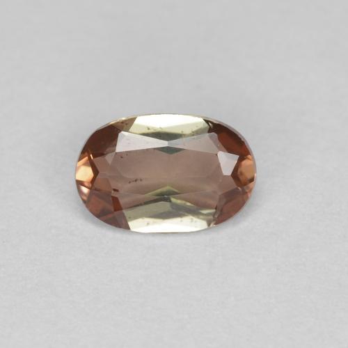 Andaluzita multicolorido natural 0,42ct, corte oval, VS
