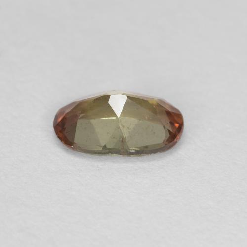 Andaluzita multicolorido natural 0,42ct, corte oval, VS