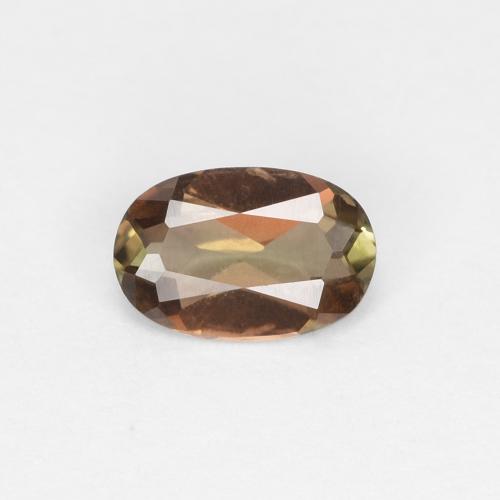 Andaluzita multicolorido natural 0,38ct, corte oval, VVS-VS