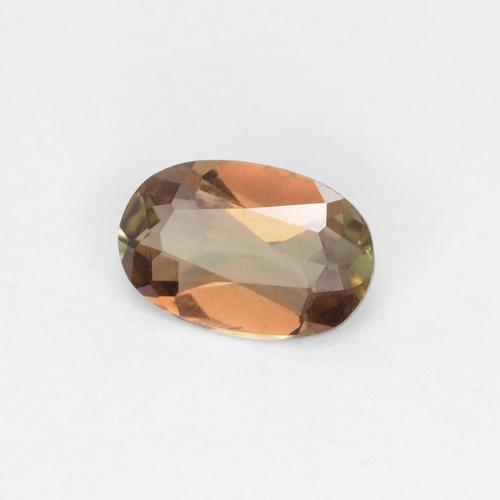 Andaluzita multicolorido natural 0,38ct, corte oval, VVS-VS