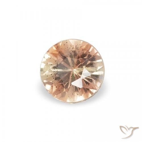 Pedras preciosas de Andaluzita Marrom Quente natural de 3.52 ct, Redondo, VS