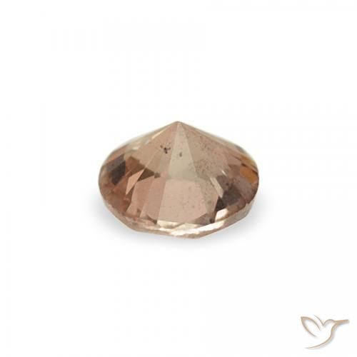 Pedras preciosas de Andaluzita Marrom Quente natural de 3.52 ct, Redondo, VS