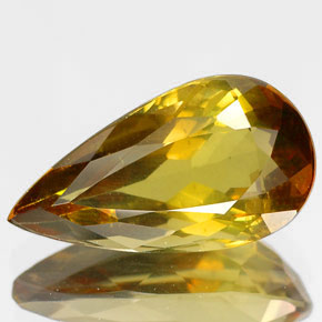 Andaluzita Multicolorido Natural 3.74ct, Formato de pêra, VS