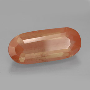 Andesina labradorita laranja natural 8,57ct, forma extravagante, VVS