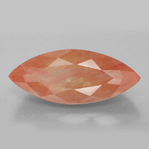 Labradorita andesina mel de laranja Natural 8.24ct, Marquesa, VVS-VS
