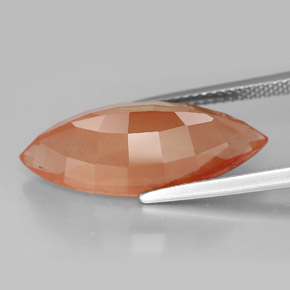 Labradorita andesina mel de laranja Natural 8.24ct, Marquesa, VVS-VS