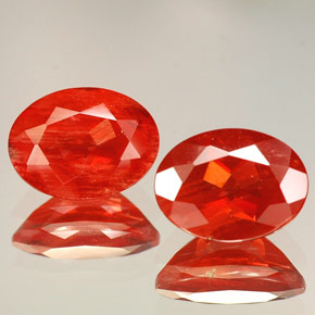 Pedras preciosas de Labradorita andesina Vermelho natural de  ct, Corte Oval, VVS