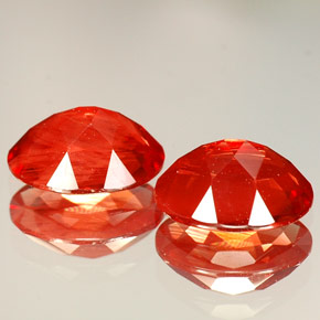 Pedras preciosas de Labradorita andesina Vermelho natural de  ct, Corte Oval, VVS