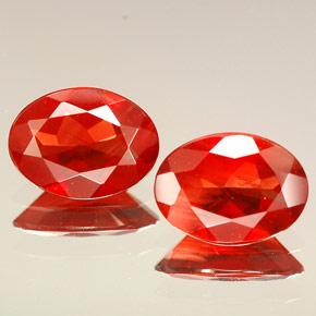 Pedras preciosas de Labradorita andesina Vermelho natural de  ct, Corte Oval, VVS