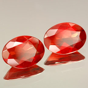 Pedras preciosas de Labradorita andesina Vermelho natural de  ct, Corte Oval, VVS