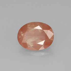 Andesina labradorita vermelho natural 1,81ct, corte oval, VVS