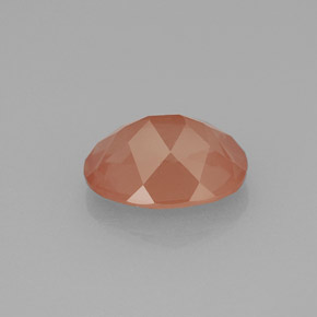Andesina labradorita vermelho natural 1,81ct, corte oval, VVS
