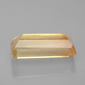 Andesina labradorita amarelo natural 3,90ct, baguete, VS
