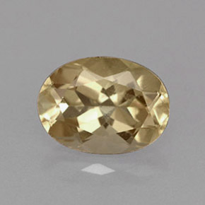 Andesina labradorita amarelo natural 1,58ct, corte oval, VVS-VS