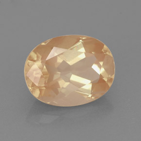 Andesina labradorita vermelho natural 1,77ct, corte oval, VVS