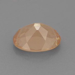 Andesina labradorita vermelho natural 1,77ct, corte oval, VVS