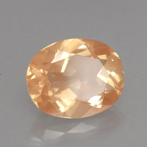 Andesina labradorita amarelo natural 2,44ct, corte oval, VVS-VS