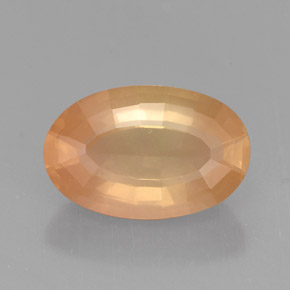 Labradorita andesina champanhe Natural 2.89ct, Corte Oval, VVS