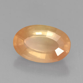 Labradorita andesina champanhe Natural 2.89ct, Corte Oval, VVS