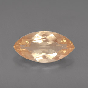 Andesina labradorita laranja natural 1,60ct, marquise, VS