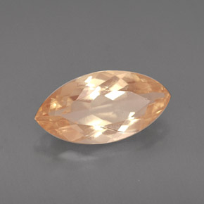 Andesina labradorita laranja natural 1,60ct, marquise, VS