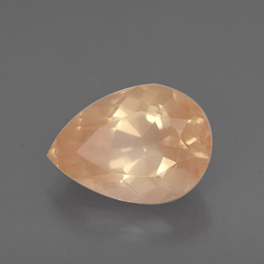 Labradorita andesina mel de laranja Natural 2.03ct, Formato de pêra, VVS-VS