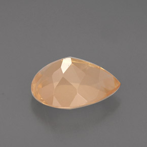 Labradorita andesina mel de laranja Natural 2.03ct, Formato de pêra, VVS-VS