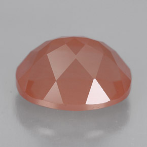Andesina labradorita laranja natural 3,10ct, corte oval, VVS