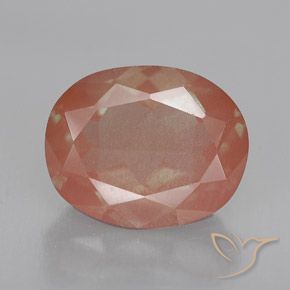 2.48ct Natural rosa médio Labradorita andesina, oval, Transparente
