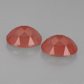 Pedras preciosas de andesina labradorita vermelho natural de  ct, corte oval, VS