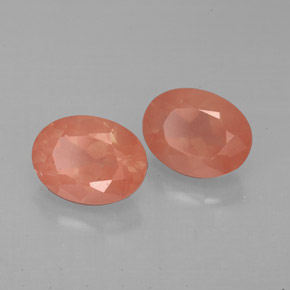 Pedras preciosas de andesina labradorita vermelho natural de  ct, corte oval, VS