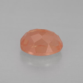 Andesina labradorita vermelho natural 1,49ct, corte oval, VS