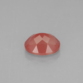 Andesina labradorita vermelho natural 1,35ct, corte oval, VS