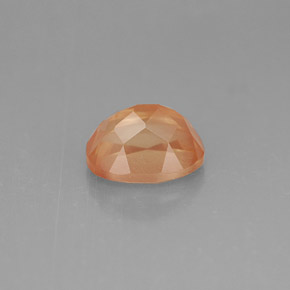 Andesina labradorita vermelho natural 1,61ct, corte oval, VS